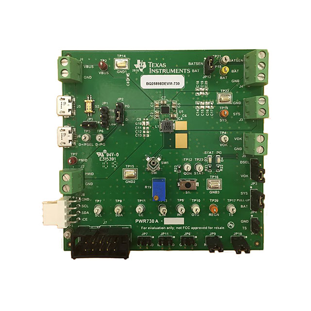 BQ25898DEVM-730 Texas Instruments  Cartes et kits d'évaluation et de démonstration